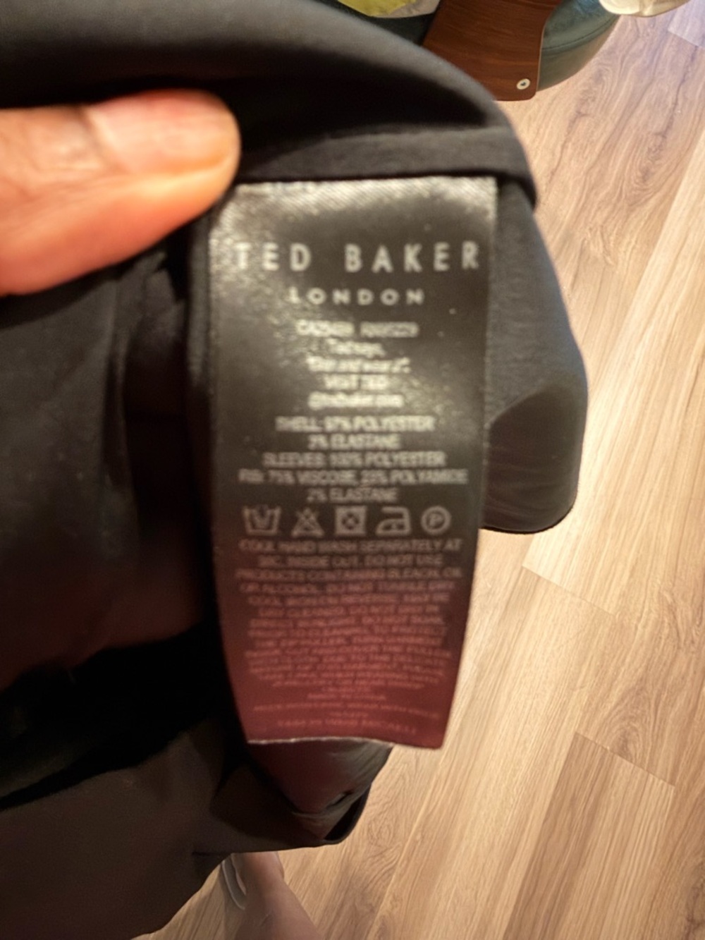 Ted Baker Black Sheer Puff Sleeve Blouse - Picture 4 of 5